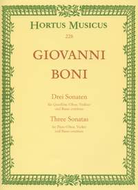 Boni, G: Sonatas (3) (D min, E min, A maj)