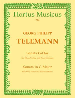 Telemann, G: Sonata in G (TWV 42: G8)