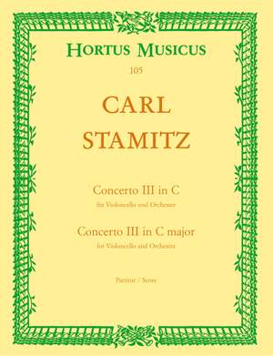 Stamitz, C: Concerto for Cello No.3 in C