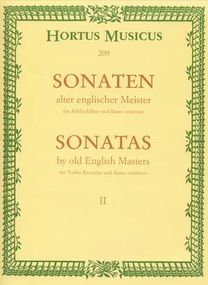 Various Composers: Sonatas by Old English Masters, Vol.2. (Croft, Sonata D / Purcell, Sonata F / Valentine, Sonata B)