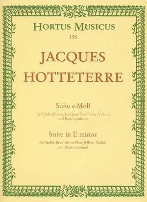 Hotteterre J Suite In E Minor Op 5 2 Originally C Minor Presto Sheet Music