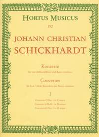 Schickhardt, J: Concerti, Vol. 1: No.1 - 3