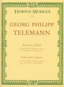 Telemann, G: Suite in G minor (from Der getreue Musikmeister) (TWV 41: g4)