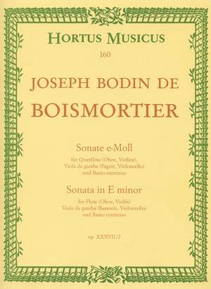 Boismortier, JB de: Sonata in E minor, Op.37/2