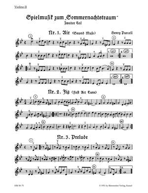 Purcell, H: Incidental Music for A Midsummer Night's Dream Part 2. (From the opera The Fairy Queen)