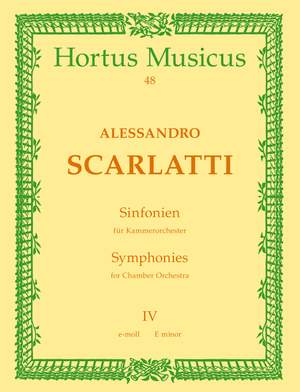 Scarlatti, A: Sinfonia No.4 in E minor