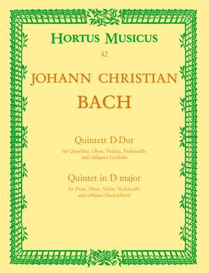 Bach, JC: Piano Quintet in D