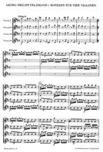 Telemann, G: Concerto for Four Violins in D (TWV 40: 202) Product Image