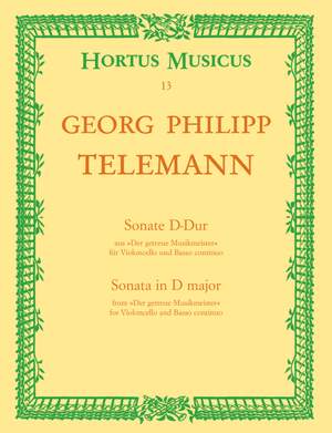 Telemann, G: Sonata in D (from Der getreue Musikmeister) (TWV 41: D6)