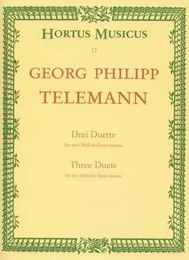 Telemann, G: Duets (3) (Bb maj TWV 40:118; D maj Gulliver Suite TWV 40:108; G maj TWV 40:111) (from Der getreue Musikmeister)