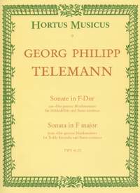 Telemann, G: Sonata in F (from Der getreue Musikmeister) (TWV 41: F2)