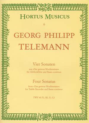 Telemann, G: Sonatas (4), (F maj TWV 41:F2; Bb maj TWV 41:B3; F min TWV 41:f1; C maj TWV 41:C2) (from Der getreue Musikmeister)