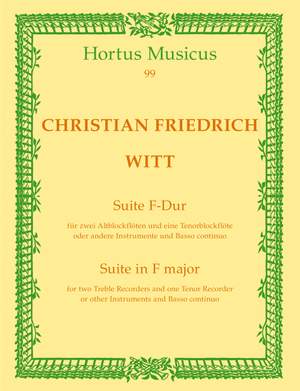 Witt, C: Suite in F