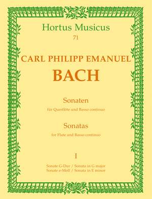 Bach, CPE: Sonatas (2), Vol.1: in G & E minor (Wq 123 & 124)