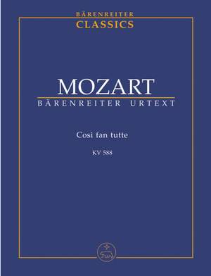 Mozart, WA: Cosi fan tutte (complete opera) (It-G) (K.588) (Urtext)