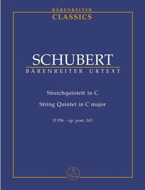 Schubert, F: String Quintet in C, Op.posth.163 (D.956) (Urtext)