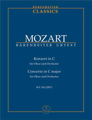 Mozart, WA: Concerto for Oboe in C (K.314) (K.285d) (Urtext)