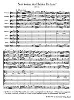 Bach, JS: Cantata No. 61: Nun komm, der Heiden Heiland (BWV 61) (Urtext). (1st composition) Product Image
