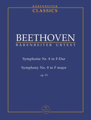 Beethoven, L van: Symphony No.8 in F, Op.93 (Urtext) (ed. Del Mar)