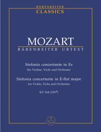 Mozart, WA: Sinfonia concertante in E-flat (K.364) (K.320d) for Violin, Viola & Orchestra (Urtext)