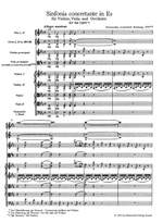 Mozart, WA: Sinfonia concertante in E-flat (K.364) (K.320d) for Violin, Viola & Orchestra (Urtext) Product Image