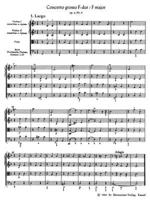 Handel, GF: Concerto grosso Op.6/ 9 in F (Urtext)