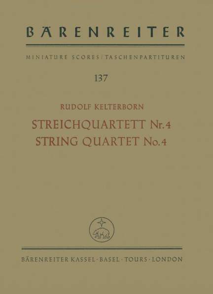 Kelterborn, R: String Quartet No.4 (1968/70)