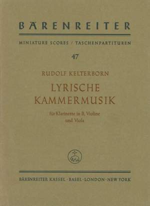 Kelterborn, R: Lyric Chamber Music (1959)