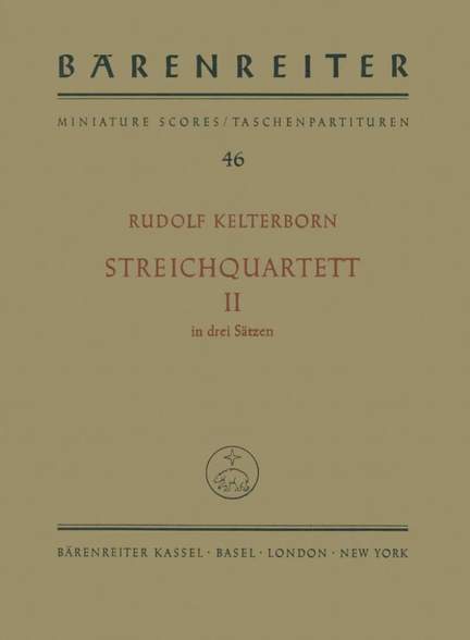 Kelterborn, R: String Quartet No.2 (1956)