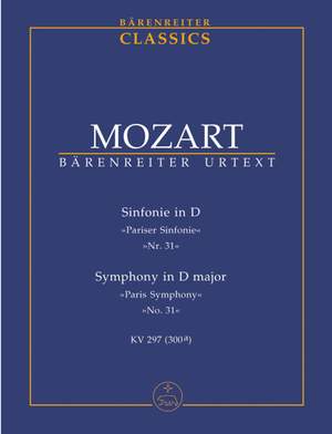 Mozart, WA: Symphony No.31 in D (K.297) (K.300a) (Paris) (Urtext)