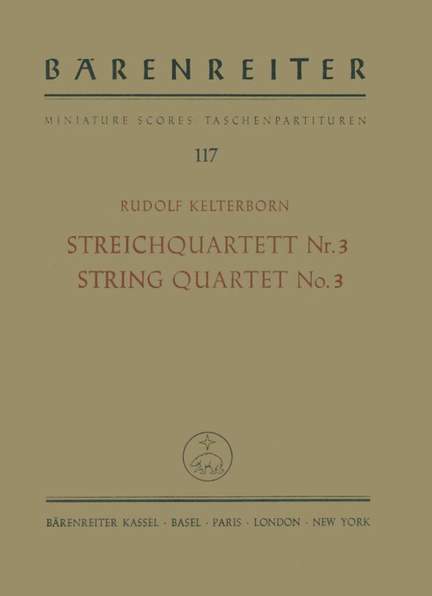 Kelterborn, R: String Quartet No.3 (1961/62)