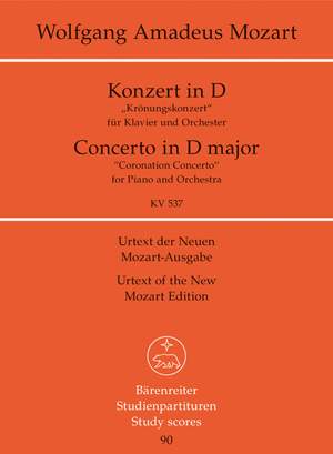 Mozart, WA: Concerto for Piano No.26 in D (K.537) (Urtext)