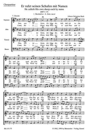 Bach, JS: Cantata No. 175: Er rufet seinen Schafen (BWV 175) (Urtext)