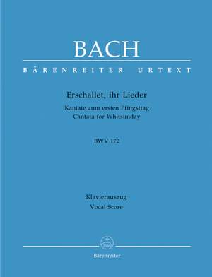 Bach, JS: Cantata No. 172: Erschallet, ihr Lieder (C maj) (BWV 172) (Urtext)
