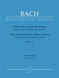 Bach, JS: Cantata No. 140: Wachet auf, ruft uns die Stimme (BWV 140) (Urtext)