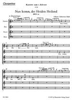 Bach, JS: Cantata No. 61: Nun komm, der Heiden Heiland (BWV 61) (Urtext). (1st composition) Product Image