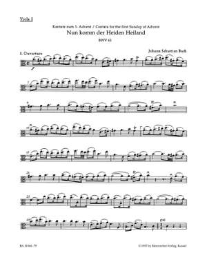 Bach, JS: Cantata No. 61: Nun komm, der Heiden Heiland (BWV 61) (Urtext). (1st composition)