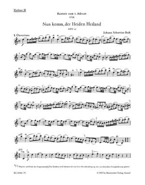 Bach, JS: Cantata No. 61: Nun komm, der Heiden Heiland (BWV 61) (Urtext). (1st composition)