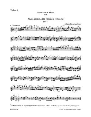 Bach, JS: Cantata No. 61: Nun komm, der Heiden Heiland (BWV 61) (Urtext). (1st composition)