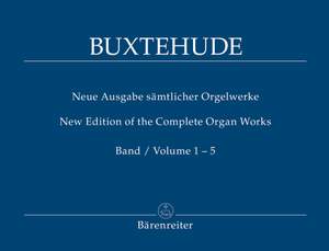 Buxtehude, D: Organ Works in 5 volumes (special price) (Urtext). (Includes individual volumes BA 8221-8223; BA 8404-8405)