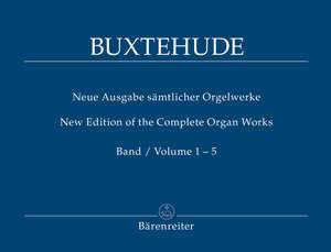Buxtehude, D: Organ Works in 5 volumes (special price) (Urtext). (Includes individual volumes BA 8221-8223; BA 8404-8405)