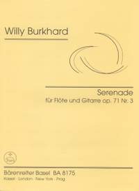 Burkhard, W: Serenade, Op.71/ 3 (1945)