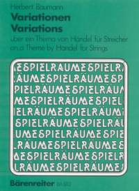 Baumann, H: Variations on a Theme by Handel