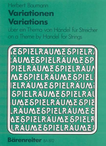 Baumann, H: Variations on a Theme by Handel