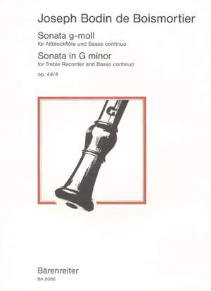 Boismortier, JB de: Sonata in G minor, Op.44/4