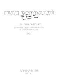 Barraque, J: ... au dela du hasard (1959)