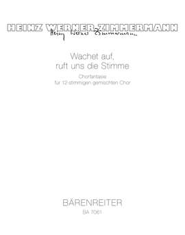 Zimmermann, H: Wachet auf, ruft uns die Stimme. Choral fantasy (1979) (G)