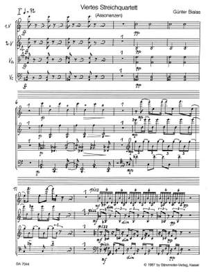 Bialas, G: String Quartet No.4 (Assonanzen) (1986)