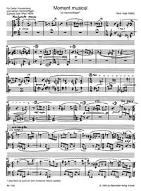 Vogt, H: Moment Musical for Grand Piano (1985)