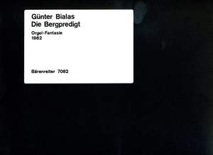 Bialas, G: Die Bergpredigt, Organ Fantasy (1982)